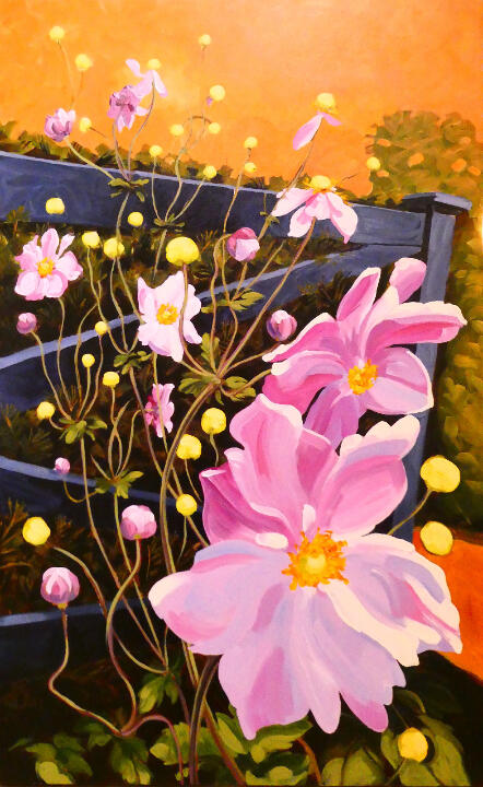 Just Ignore the Fence 30 x 48 Acrylic