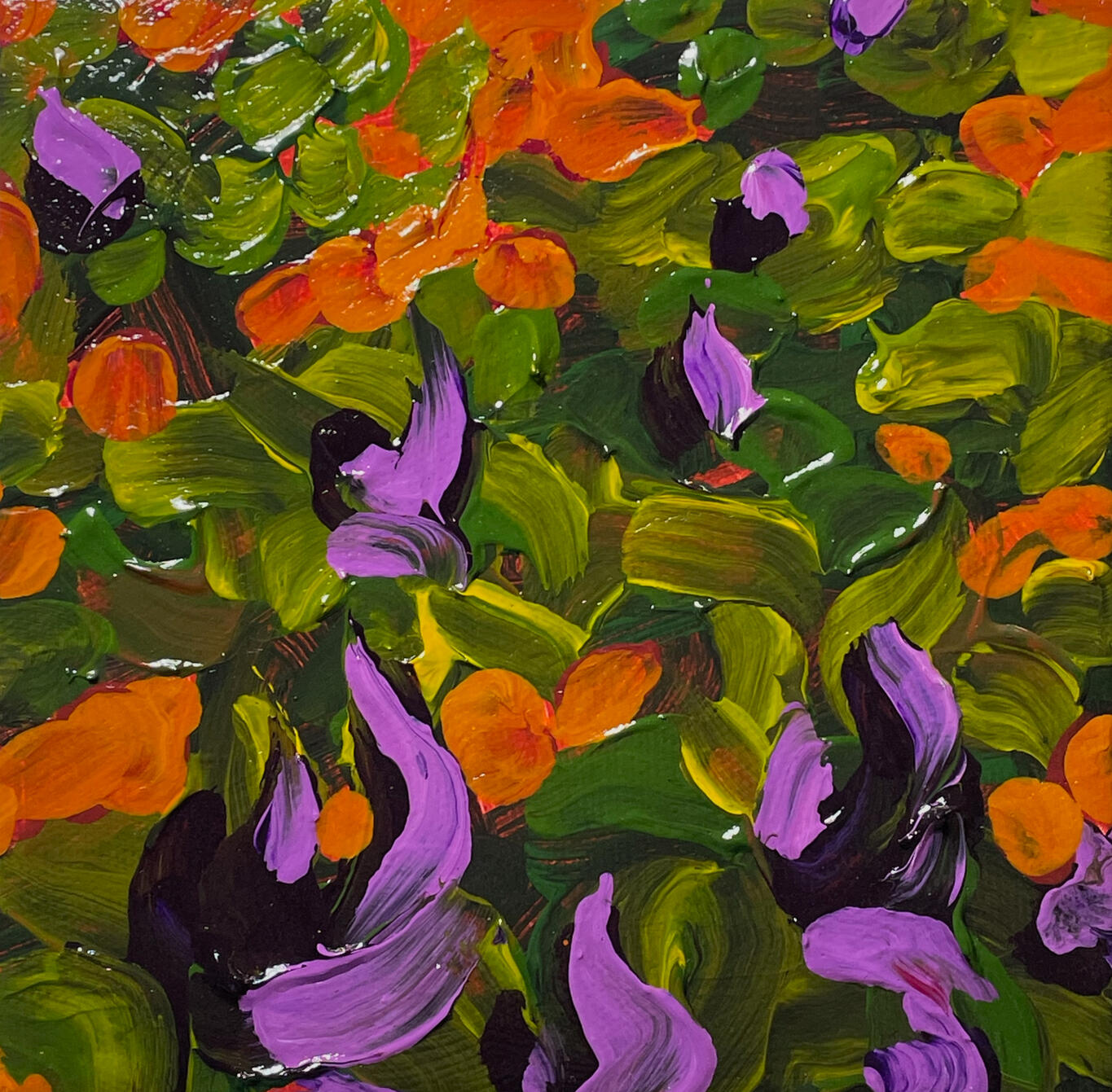 Purple Magnolia 8 x 8 Acrylic