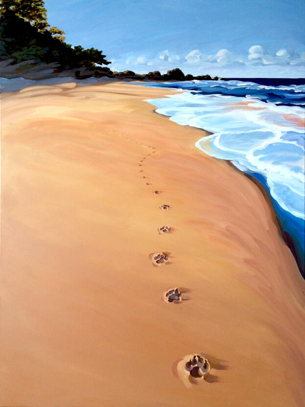 Beach Interloper 36 x 48 Acrylic