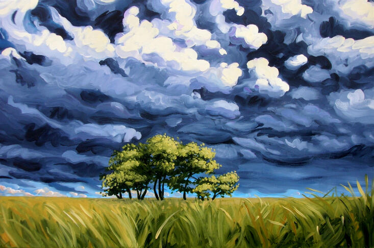 Stand Against the Storm 48 x 36 Acrylic