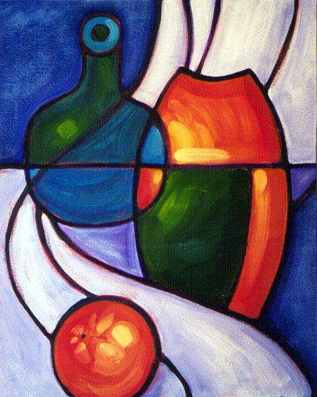 Abstract Orange 20 x 30 Acrylic