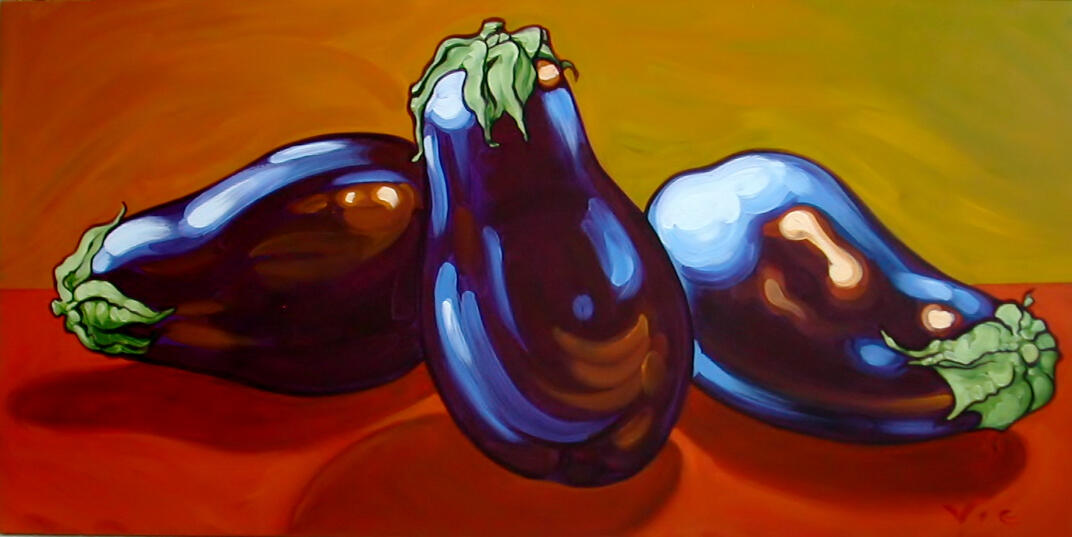 Aubergine Landscape 60 x 36 Acrylic